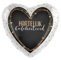 Hartelijk gefeliciteerd folieballon