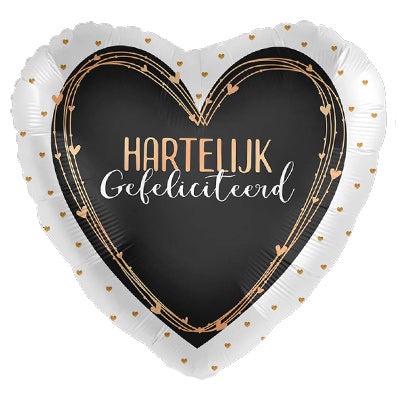 Hartelijk gefeliciteerd folieballon