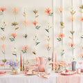 Pastel bloemenmuur