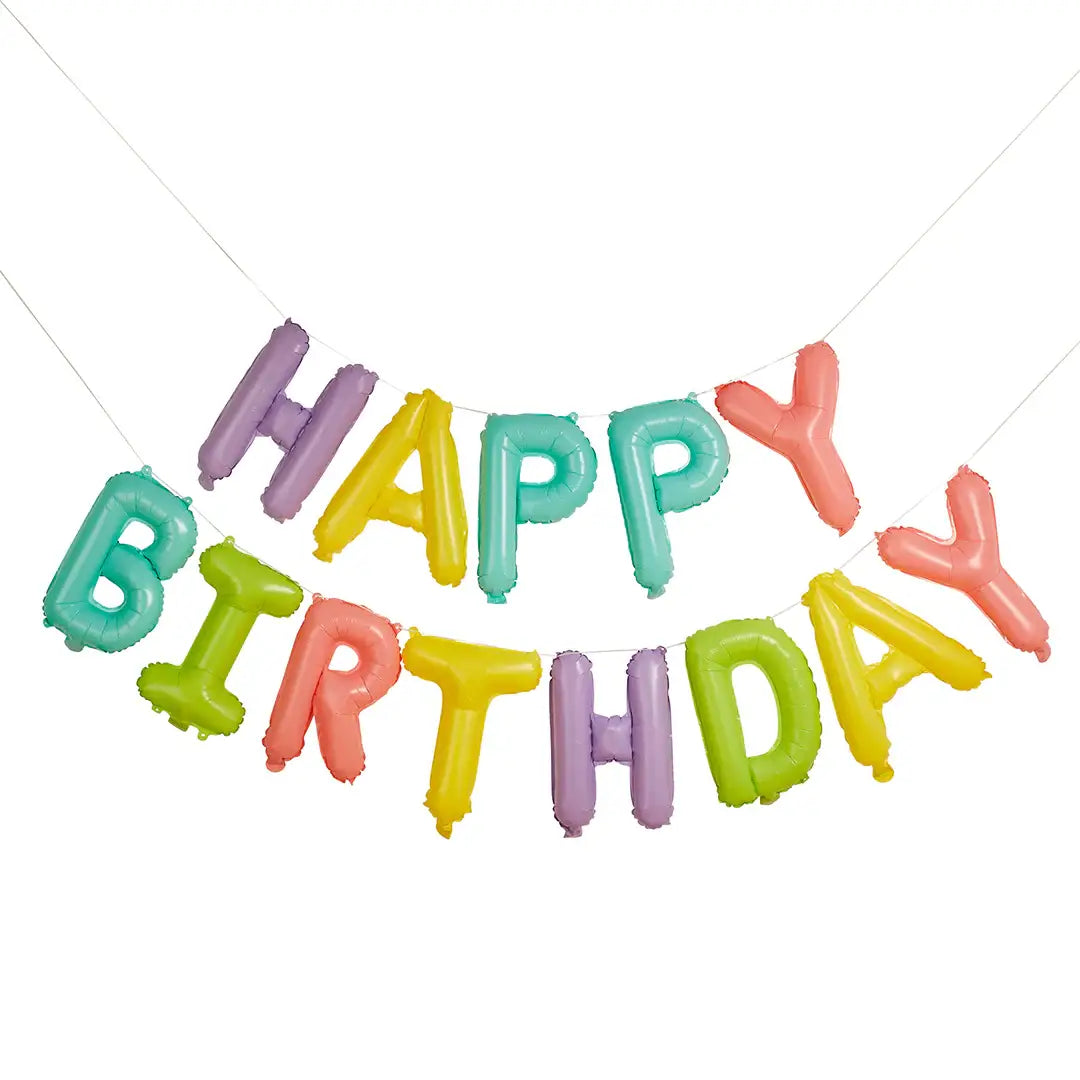 Funky 'Happy Birthday' folieslinger