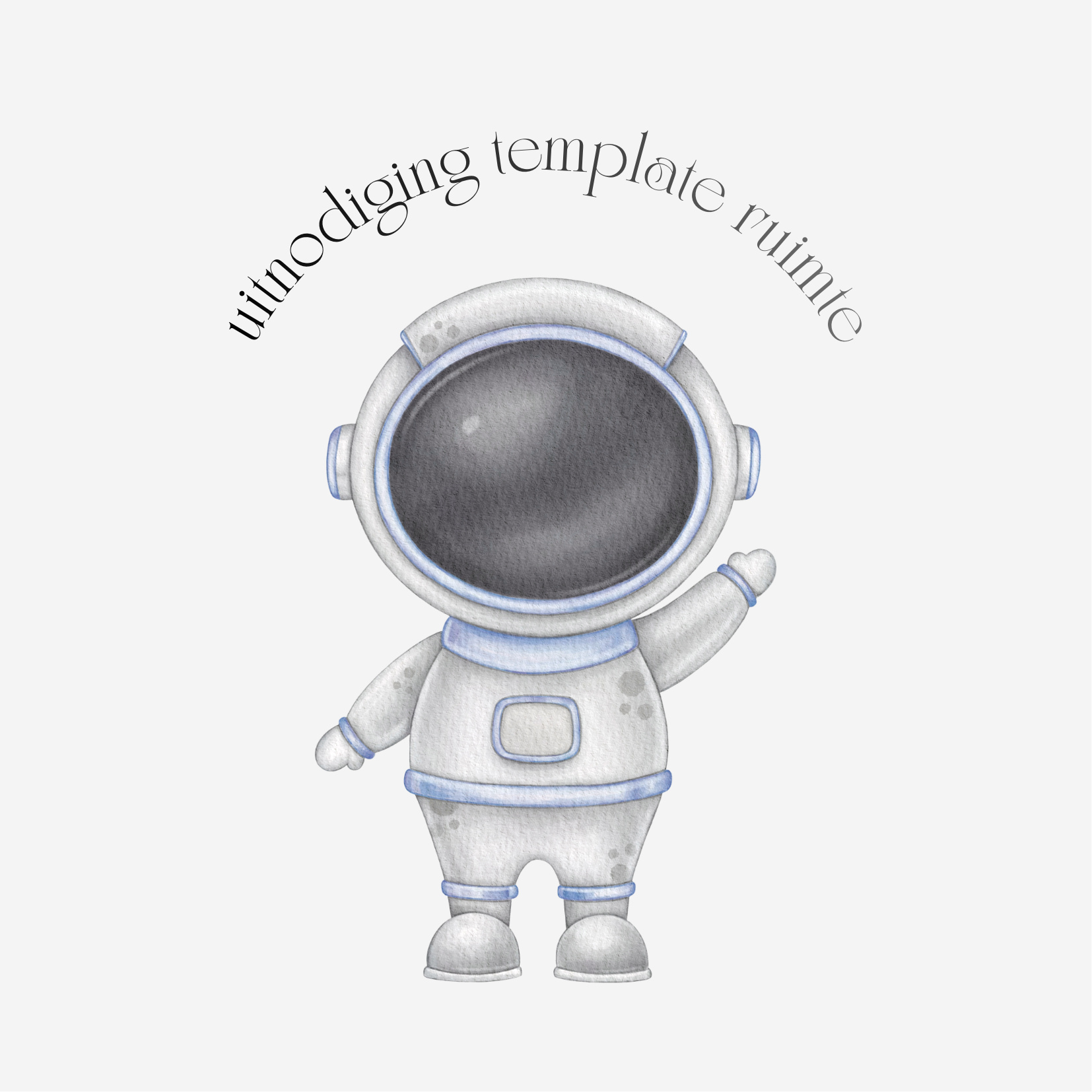 Uitnodiging template ruimte