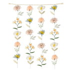 Pastel bloemenmuur