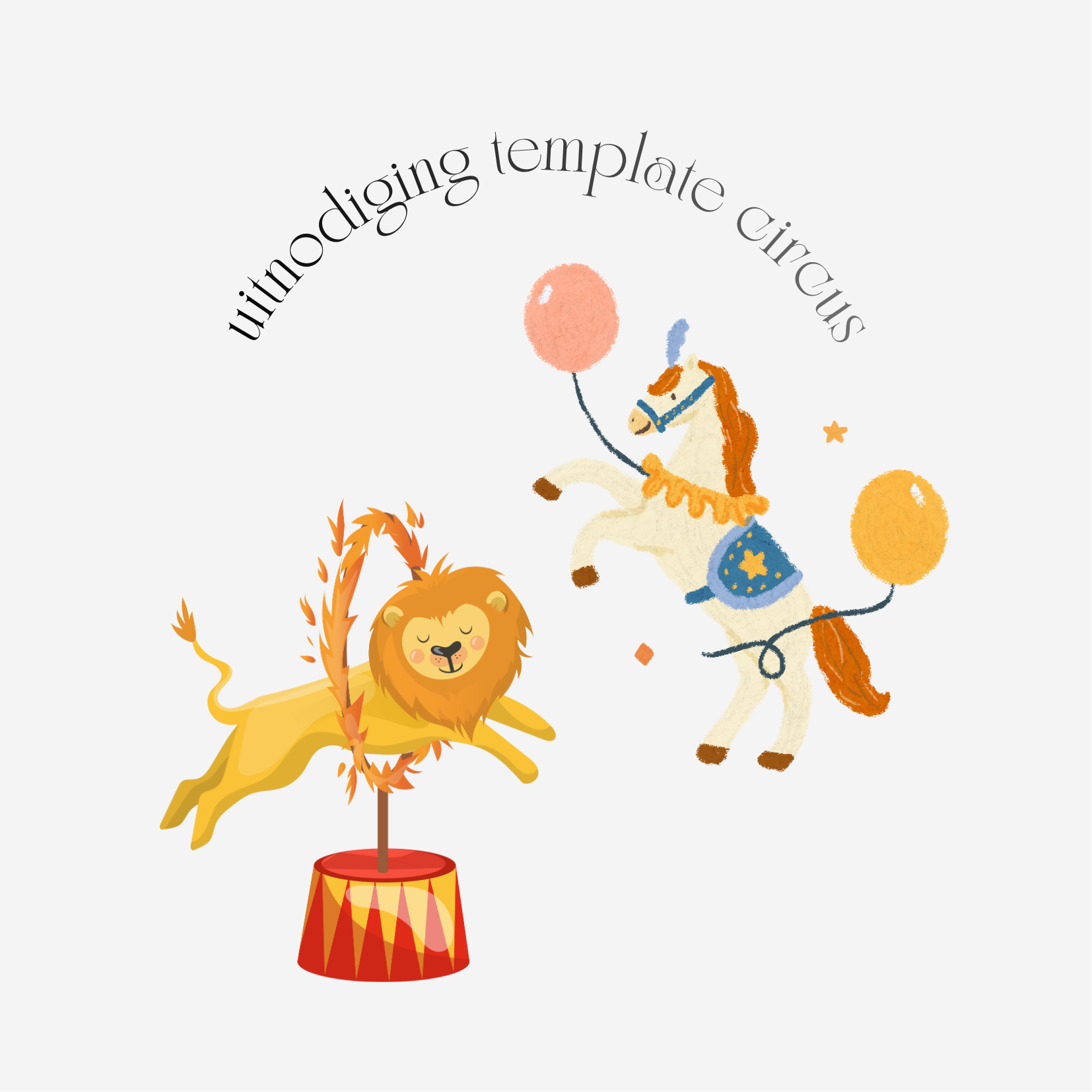 Uitnodiging template circus