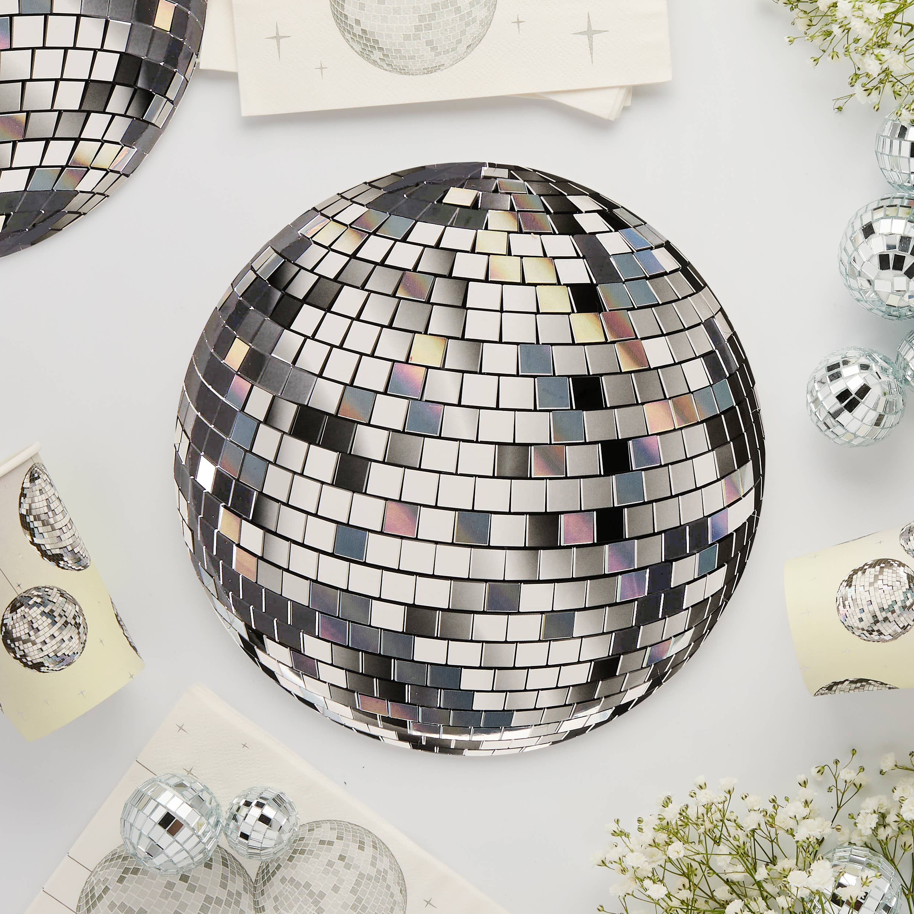 Disco papieren borden (8st)