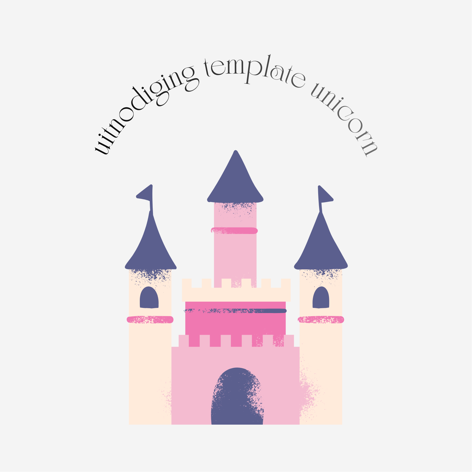 Uitnodiging template unicorn