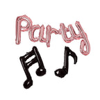 Muzieknoten & party folieballon