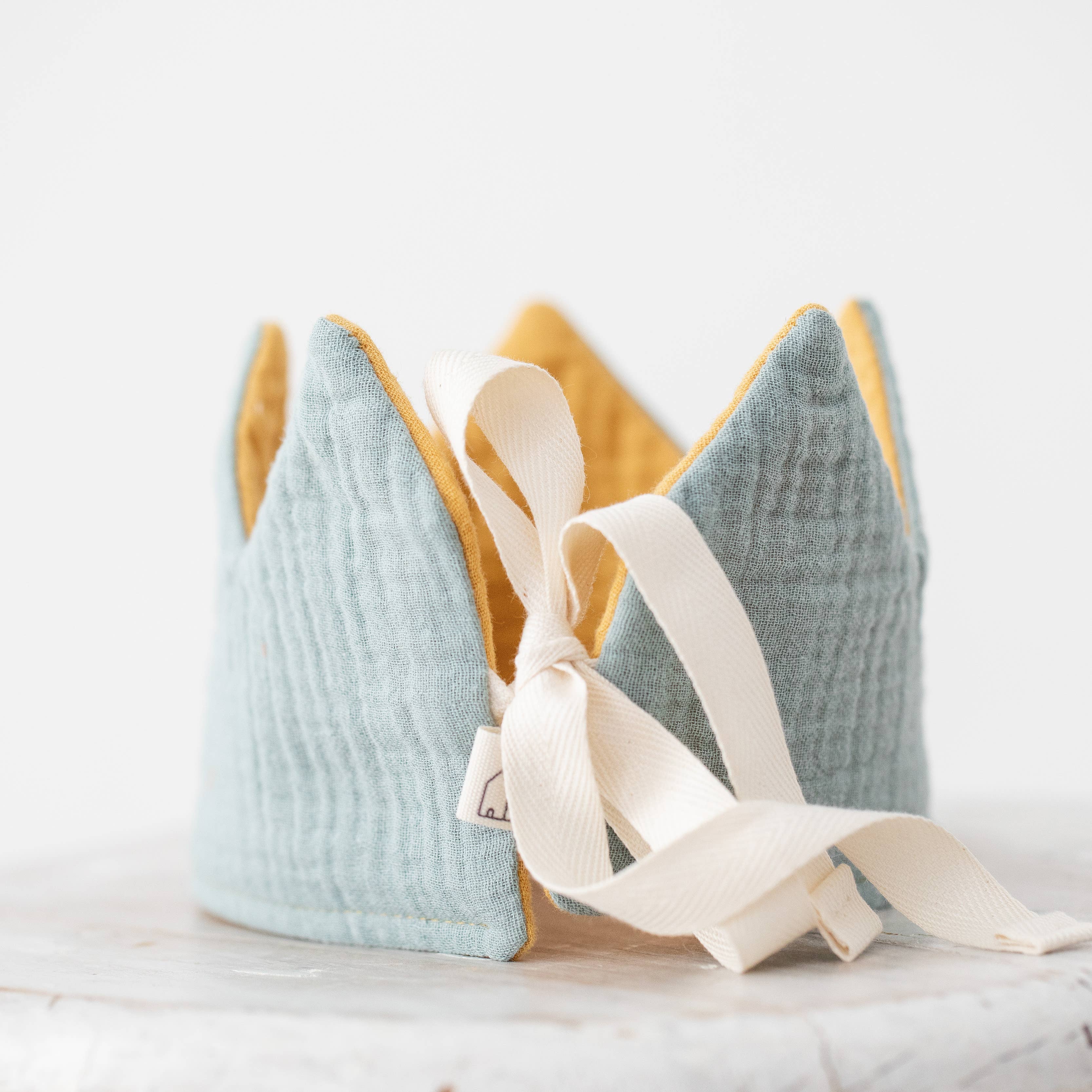 Verjaardagskroon mintgroen/mosterdgeel