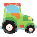 Tractor groen folieballon