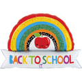 Folieballon regenboog “back to school”