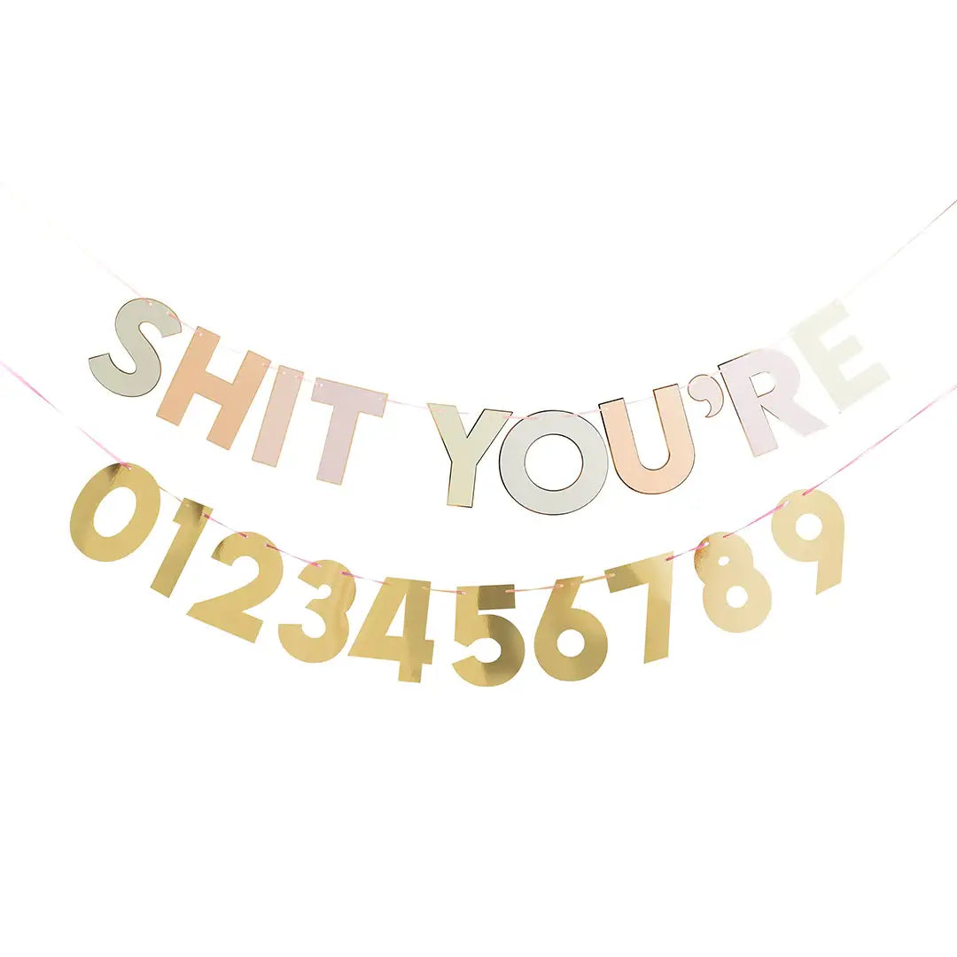 “Shit you’re old” gepersonaliseerde slinger (2 m)