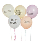 “Shit you’re old” ballonnen - set van 5