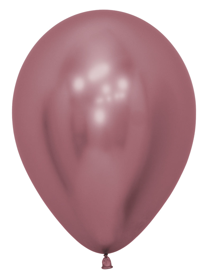 Ballon metallic roze (6st)