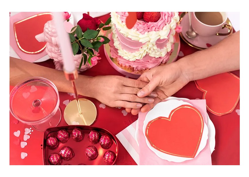 Confetti hartjes (roze)