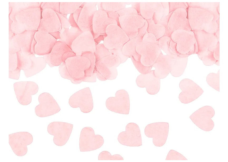 Confetti hartjes (roze)