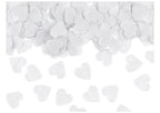 Confetti hartjes (wit)