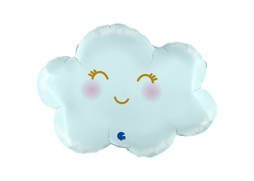Wolk blauw follieballon - 61 cm