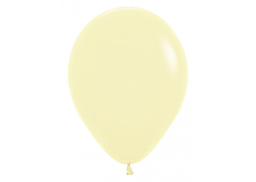 Ballon pastel geel (6st)